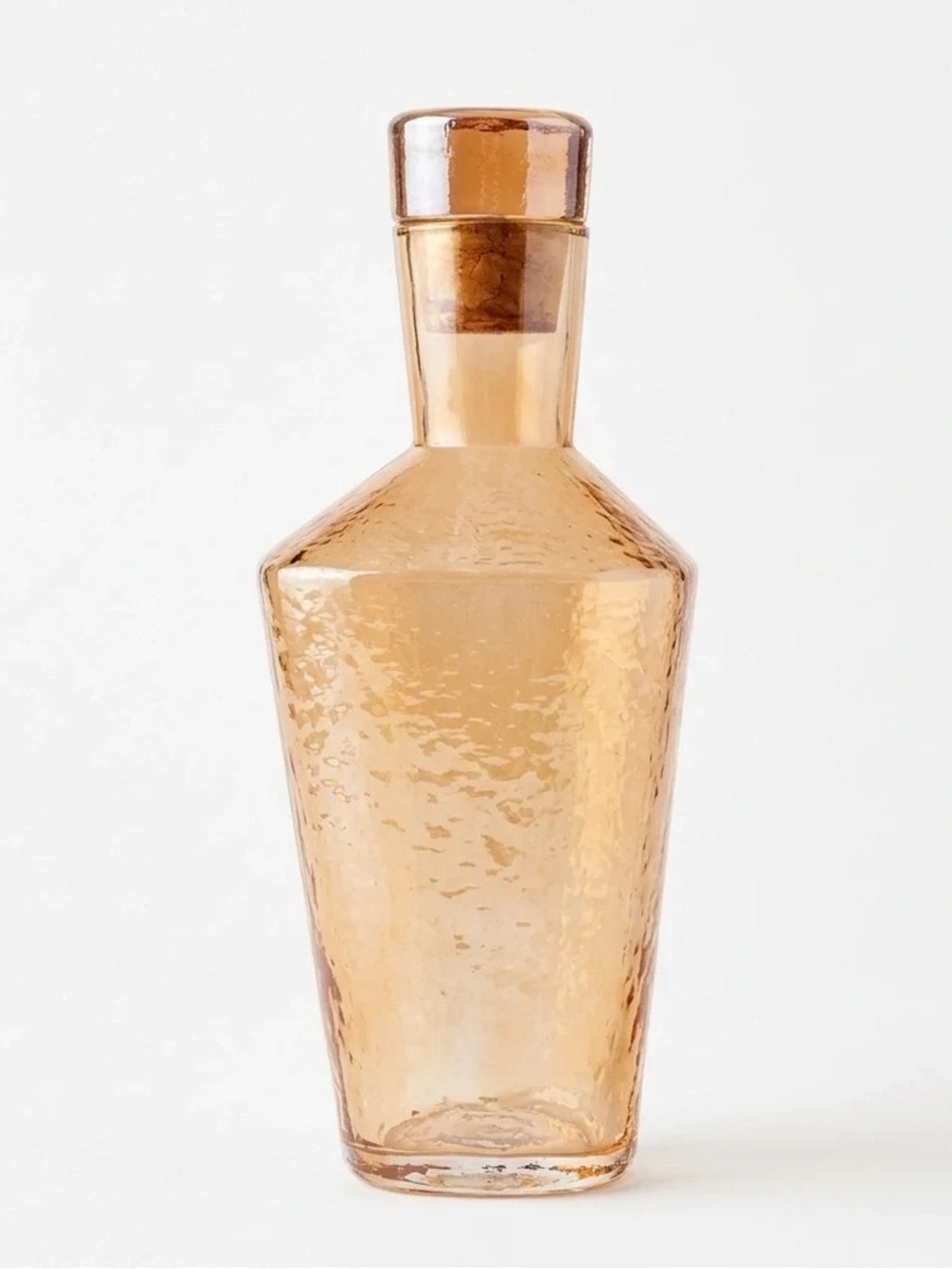 Anthropologie Zaza Luster Decanter, in color Honey, Brand New in Box